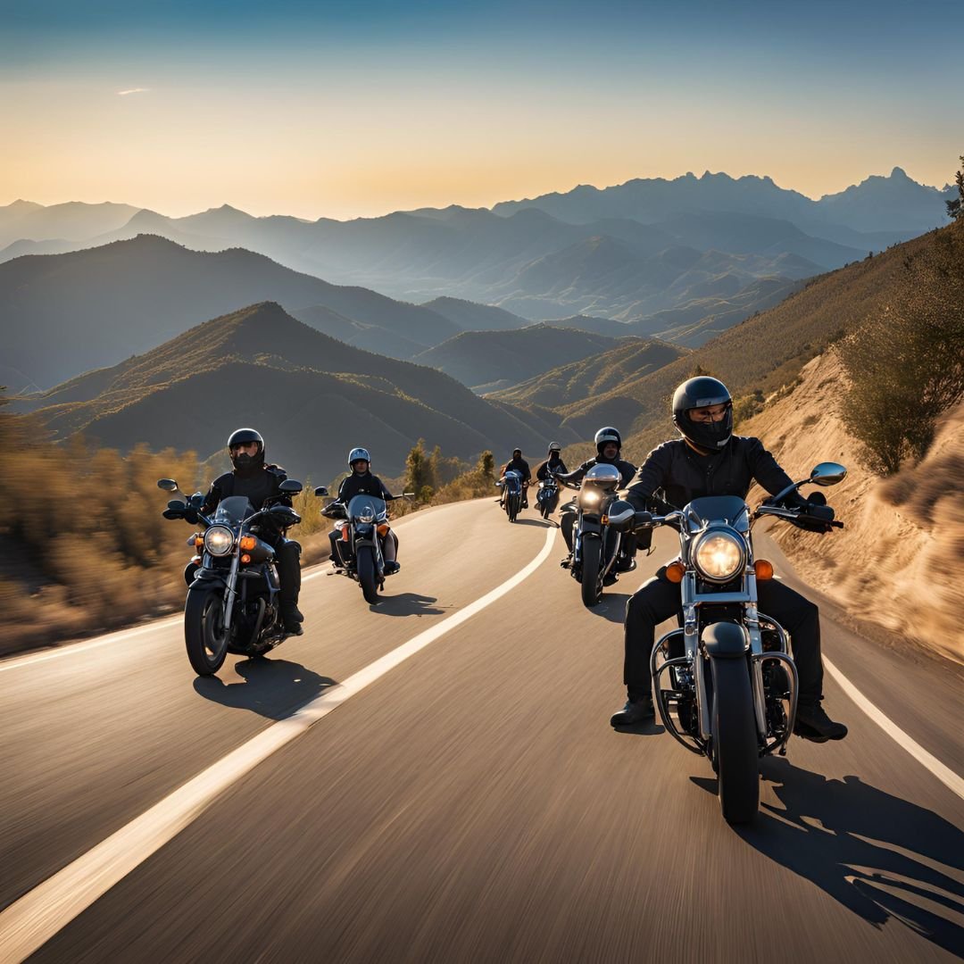 Group Motorcycle Riding