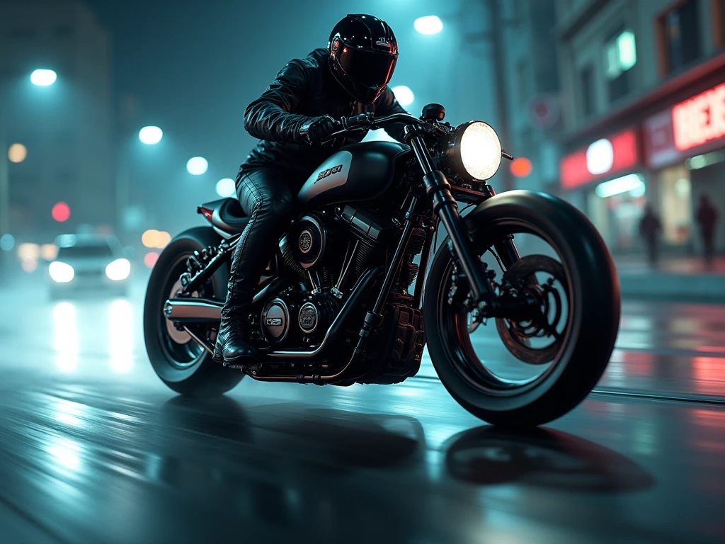 Squatted Motorcycle
