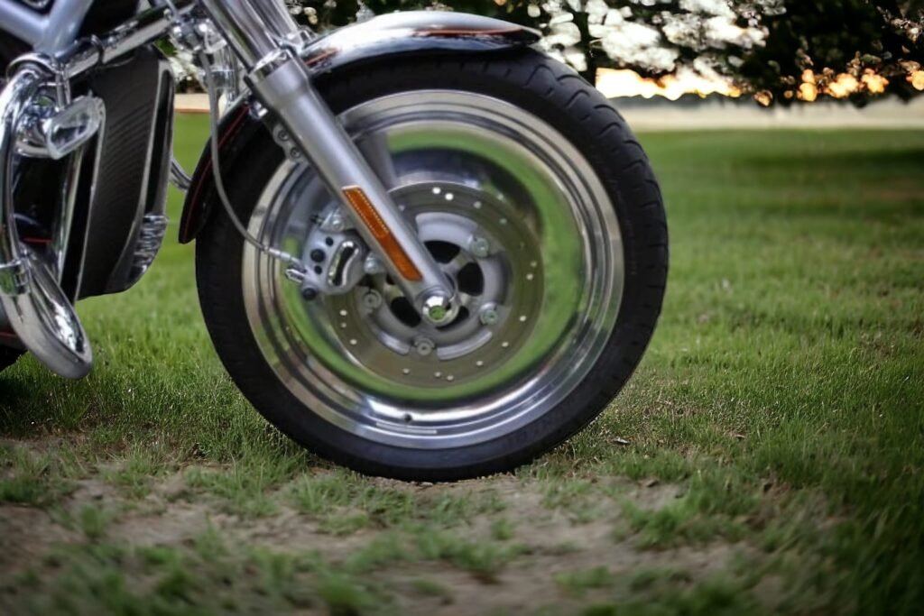 Clean Heavily Oxidized Motorcycle Spokes