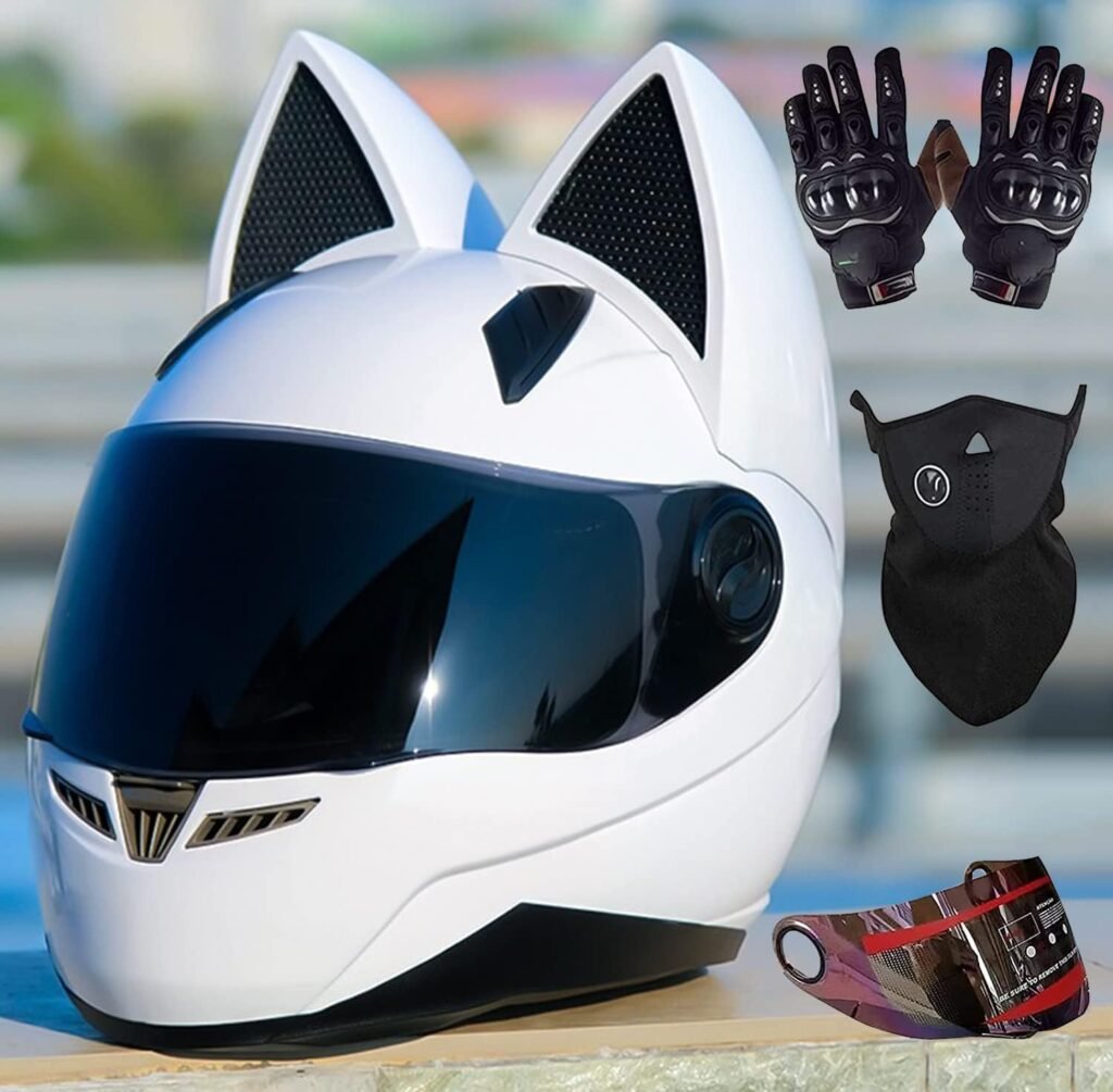 Arai Cat-Themed Helmet